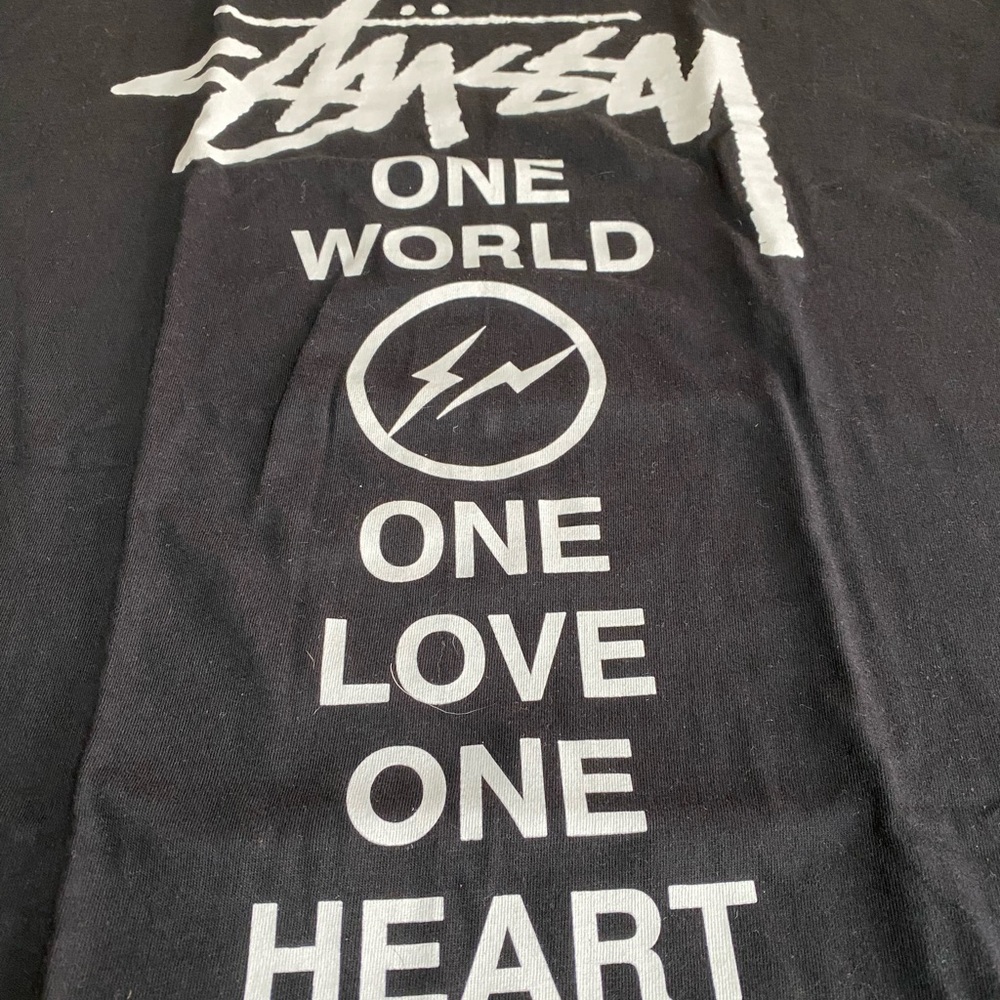 DS 2011 FRAGMENT DESIGN x STUSSY JAPAN RELIEF T-SHIRT VTG Mens XL RARE π - Picture 8 of 8